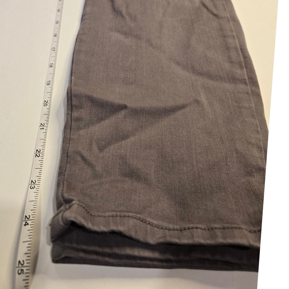 Cosmic Blue Love‎ Grey Cargo Utility Pants Women 32P High Rise Slim Straight Leg - Picture 7 of 10